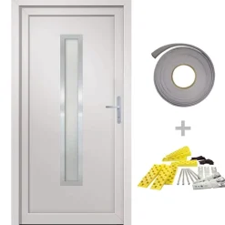 vidaXL Voordeur 88x200 cm PVC wit