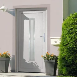 vidaXL Voordeur 88x200 cm PVC wit
