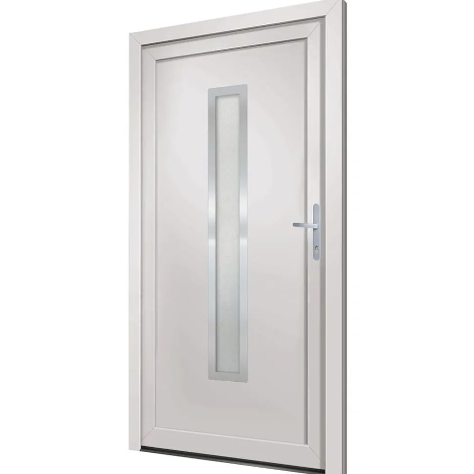 vidaXL Voordeur 88x200 cm PVC wit