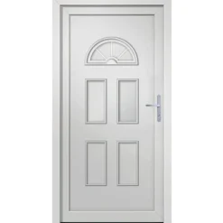vidaXL Voordeur 88x208 cm PVC wit