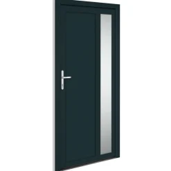 vidaXL Voordeur 98x200 cm PVC antracietkleurig