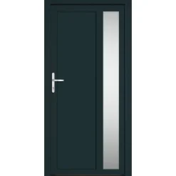 vidaXL Voordeur 98x200 cm PVC antracietkleurig