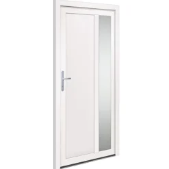 vidaXL Voordeur 98x200 cm PVC wit