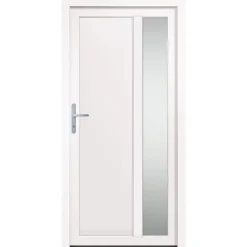 vidaXL Voordeur 98x200 cm PVC wit