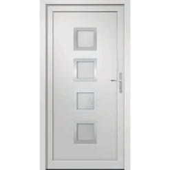 vidaXL Voordeur 88x200 cm PVC wit