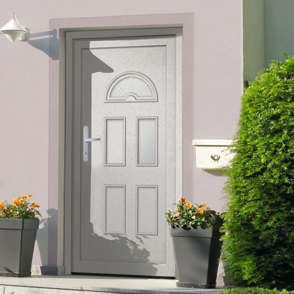 vidaXL Voordeur 88x208 cm PVC wit
