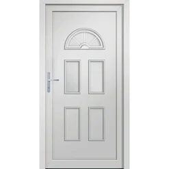vidaXL Voordeur 88x208 cm PVC wit