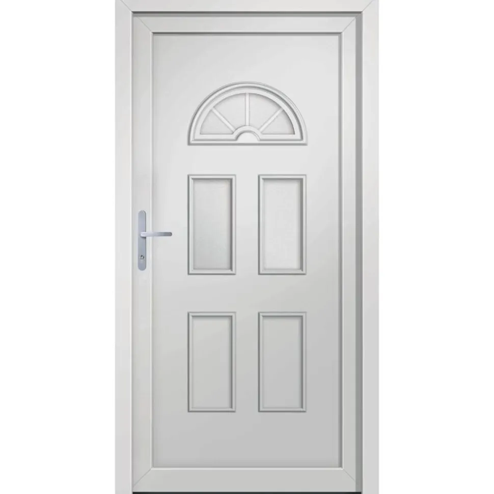 vidaXL Voordeur 88x208 cm PVC wit