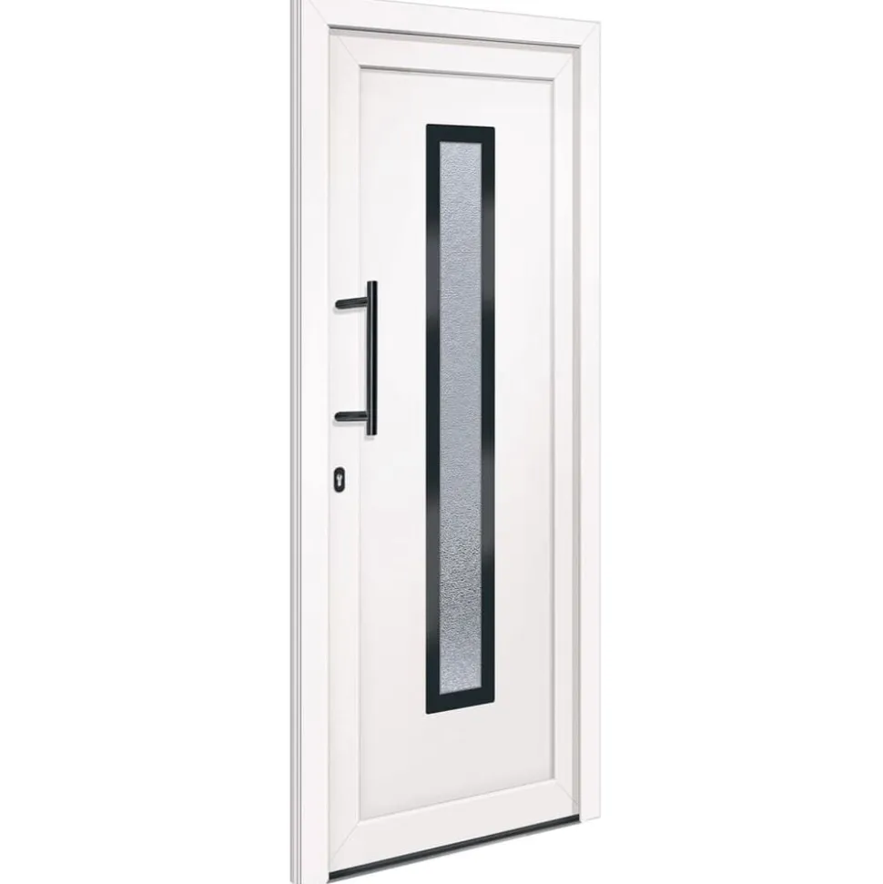 vidaXL Voordeur 88x200 cm PVC wit