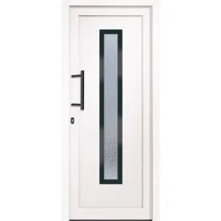 vidaXL Voordeur 88x200 cm PVC wit