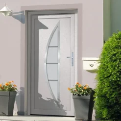 vidaXL Voordeur 88x200 cm PVC wit