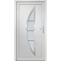 vidaXL Voordeur 88x200 cm PVC wit
