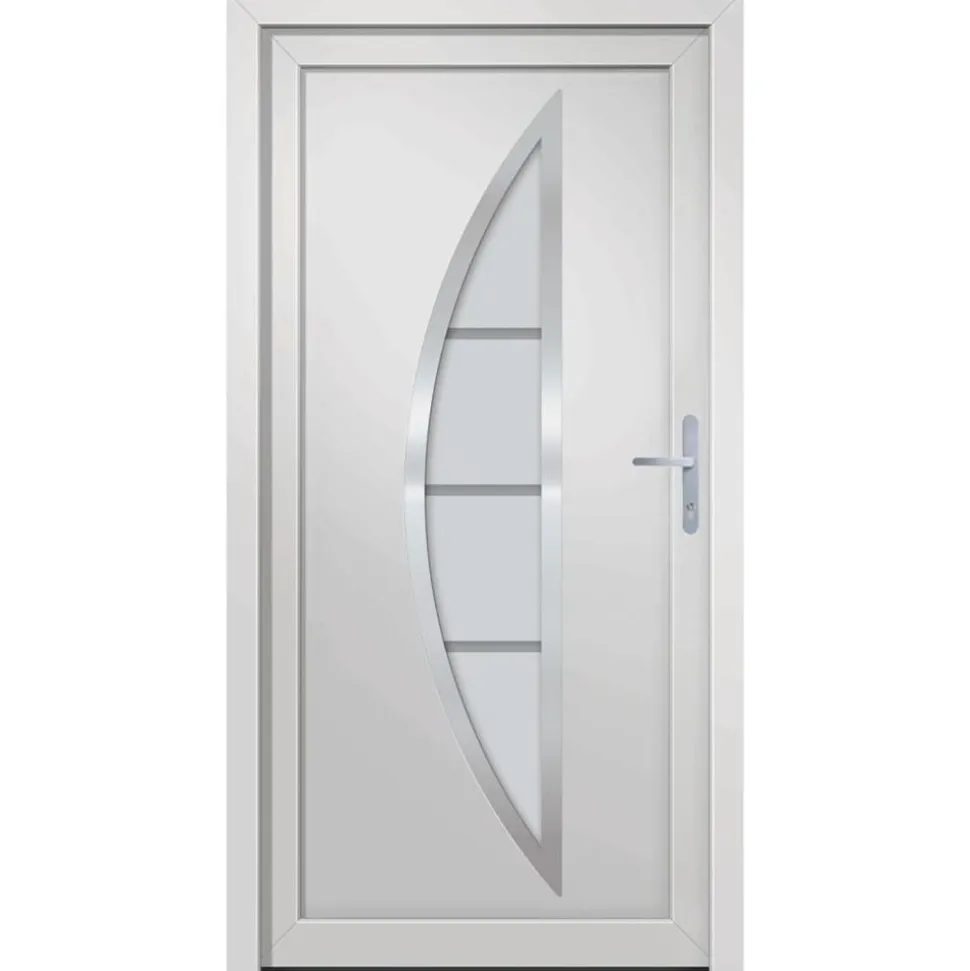 vidaXL Voordeur 88x200 cm PVC wit