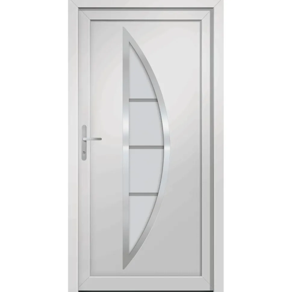 vidaXL Voordeur 88x200 cm PVC wit