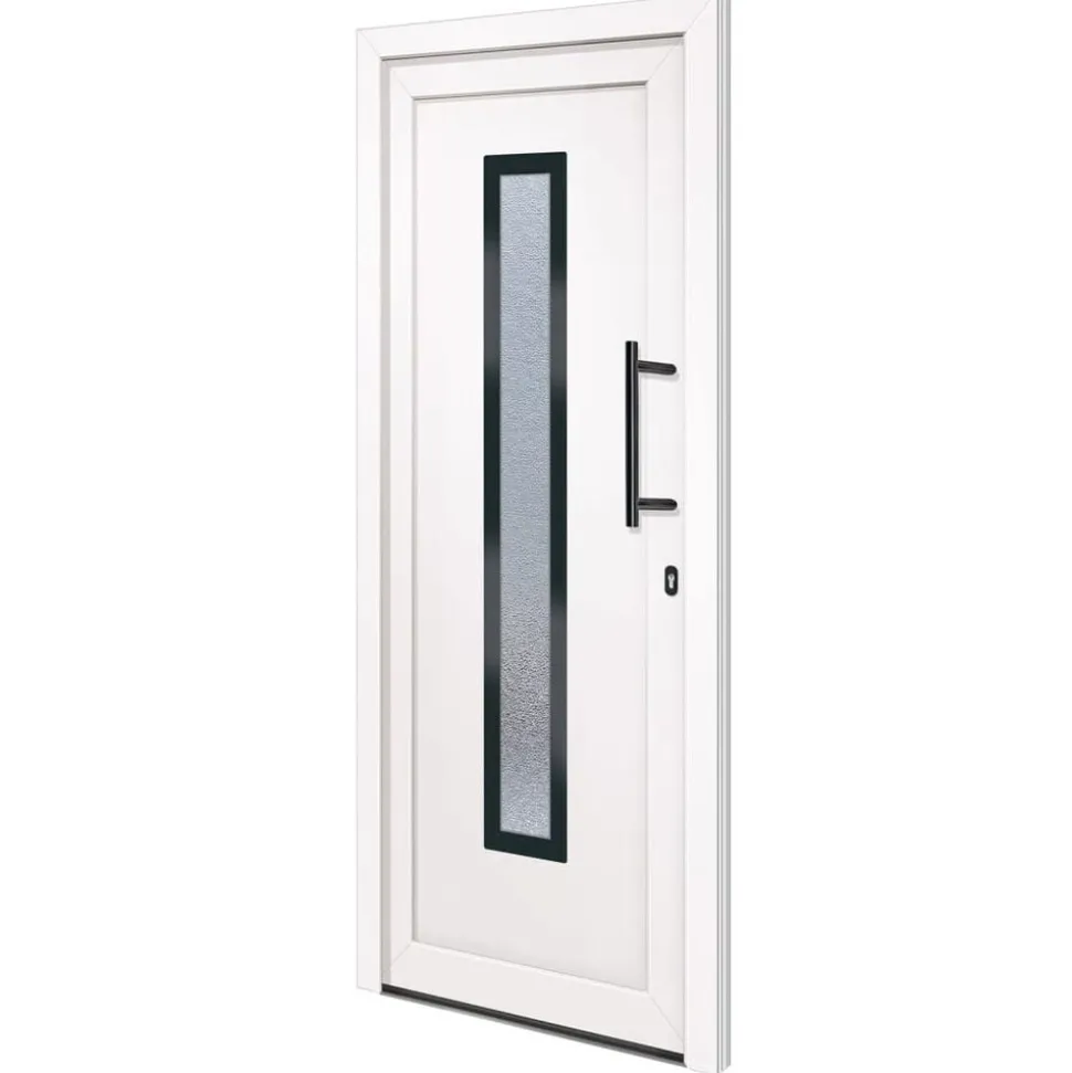 vidaXL Voordeur 88x200 cm PVC wit