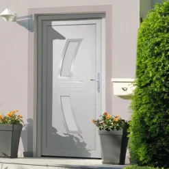 vidaXL Voordeur 98x200 cm PVC wit