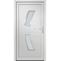 vidaXL Voordeur 98x200 cm PVC wit
