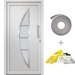 vidaXL Voordeur 88x200 cm wit