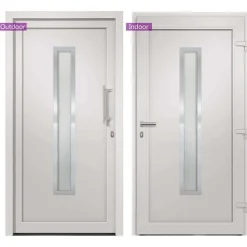 vidaXL Voordeur 88x200 cm wit