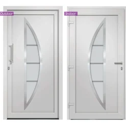 vidaXL Voordeur 88x200 cm wit