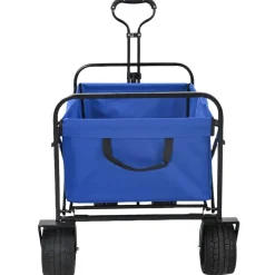 vidaXL Vouwbare Handtrolley Blauw 89 x 63 x 96 cm