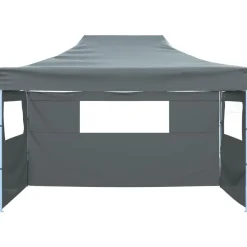 vidaXL Vouwtent met 3 wanden 431x291x315 cm antraciet
