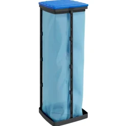 vidaXL Vuilniszakhouders 2 st 120 L PP zwart en blauw