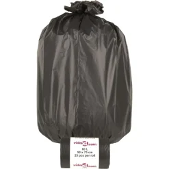 vidaXL Vuilniszakken 250 st 60 l zwart