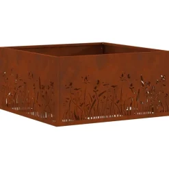 vidaXL Vuurkorf Bruin 60 x 60 x 30 cm Cortenstaal