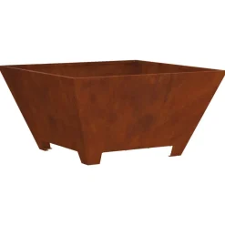 vidaXL Vuurkorf Bruin 60 x 60 x 30 cm Weerbestendig staal