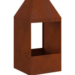 vidaXL Vuurkorf Bruin 50 x 50 x 100 cm Cortenstaal