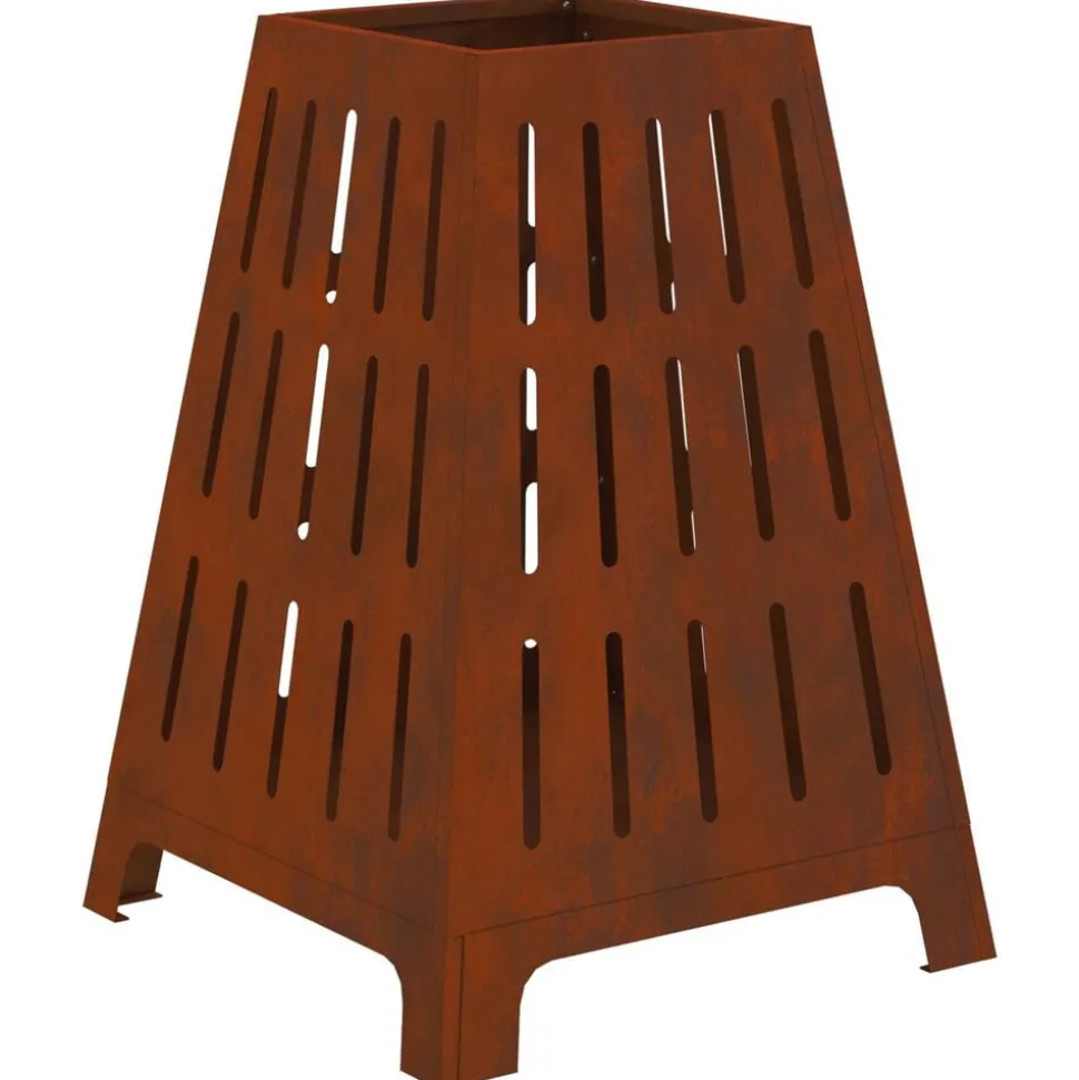 vidaXL Vuurkorf Bruin 50 x 50 x 70 cm Cortenstaal