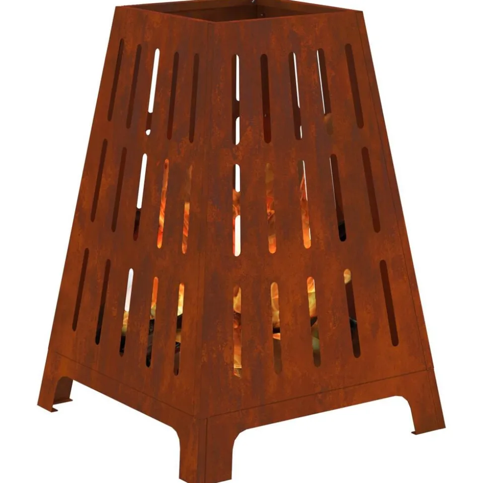 vidaXL Vuurkorf Bruin 50 x 50 x 70 cm Cortenstaal