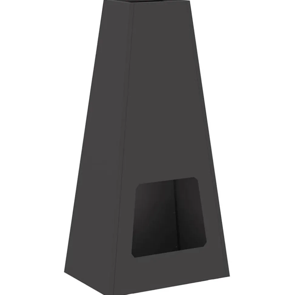 vidaXL Vuurkorf Zwart 50 x 35 x 100 cm Staal