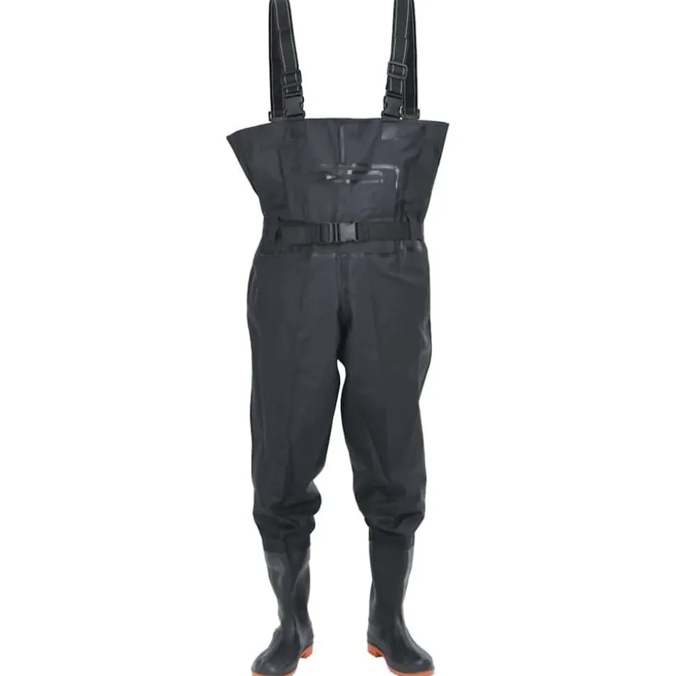 vidaXL Waadpak met laarzen en riem maat 38 zwart