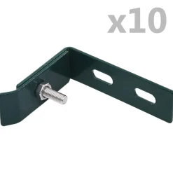 vidaXL Wand hoekverbinding 10 sets groen