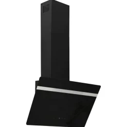 vidaXL Wandafzuigkap 60 cm staal en gehard glas zwart