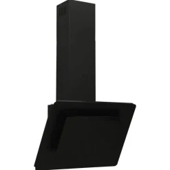 vidaXL Wandafzuigkap 60 cm roestvrij staal en gehard glas zwart