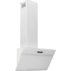 vidaXL Wandafzuigkap 60 cm staal en gehard glas wit