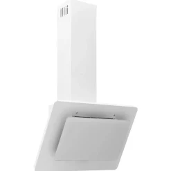 vidaXL Wandafzuigkap 60 cm roestvrij staal en gehard glas wit