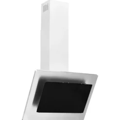 vidaXL Wandafzuigkap 60 cm roestvrij staal gehard glas zilverkleurig