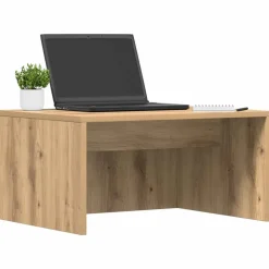 vidaXL Wandbureau Artisan Eiken 60 x 45 x 30 cm Bewerkt hout