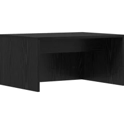vidaXL Wandbureau met opslag Zwart Eiken 60 x 45 x 30 cm Bewerkt hout