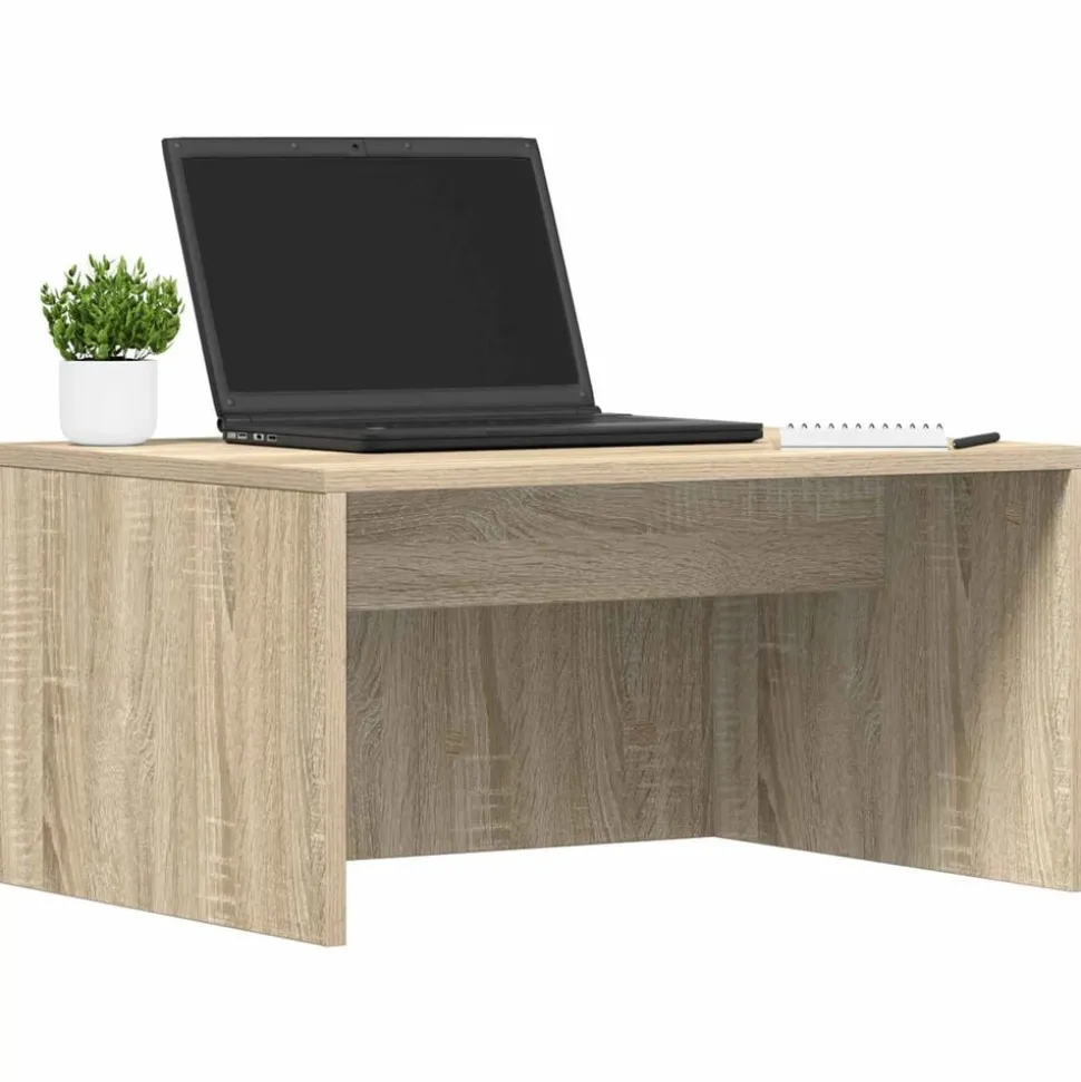vidaXL Wandbureau met opslag Sonoma Eiken 60 x 45 x 30 cm Bewerkt hout