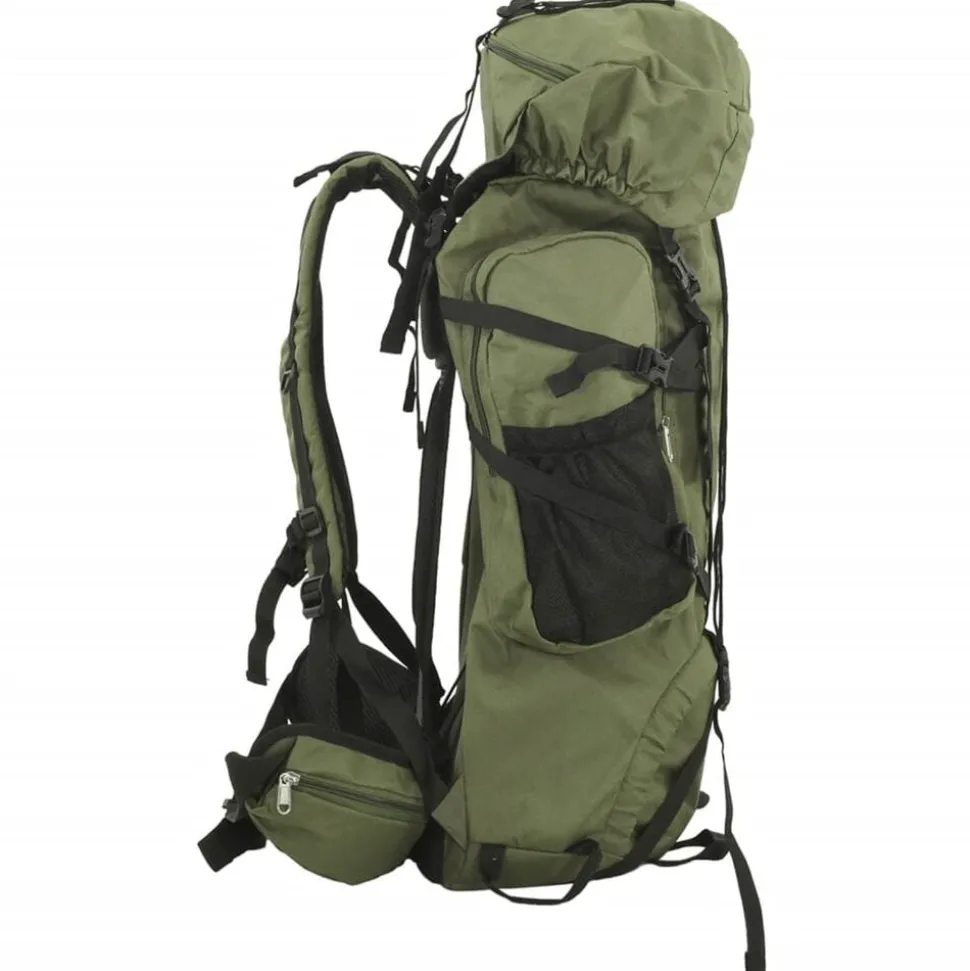 vidaXL Wandelrugzak 60 L oxford stof legergroen