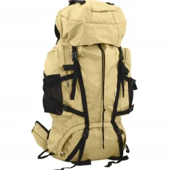 vidaXL Wandelrugzak 60 L oxford stof kakikleurig