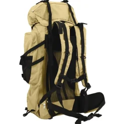 vidaXL Wandelrugzak 60 L oxford stof kakikleurig