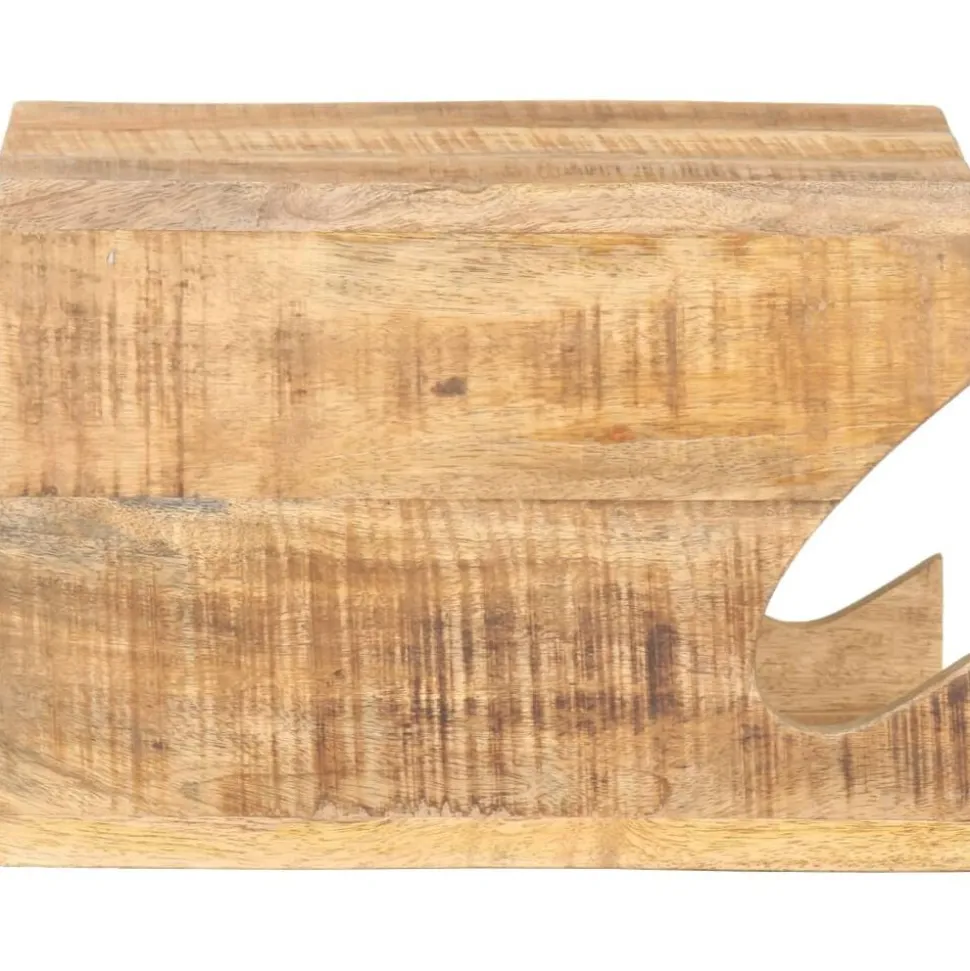 vidaXL Wandfietsenrek 35x25x25 cm massief ruw mangohout