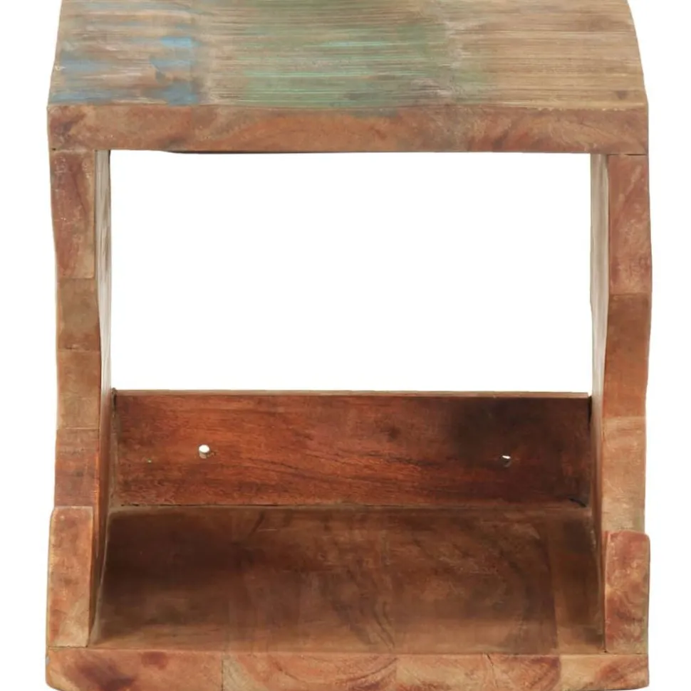 vidaXL Wandfietsenrek 35x25x25 cm massief gerecycled hout