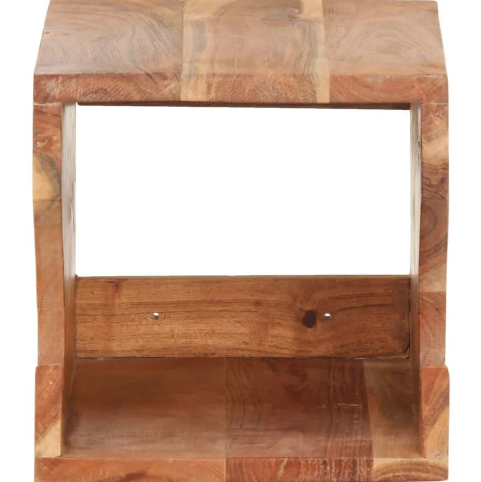 vidaXL Wandfietsenrek 35x25x25 cm massief acaciahout